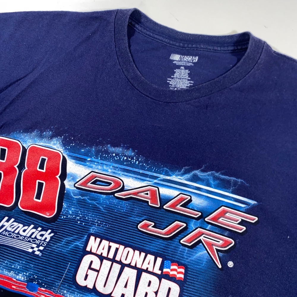 NASCAR Dale Earnhardt Jr 88 National Guard Navy Blue T-Shirt Mens 2XL Hendrick